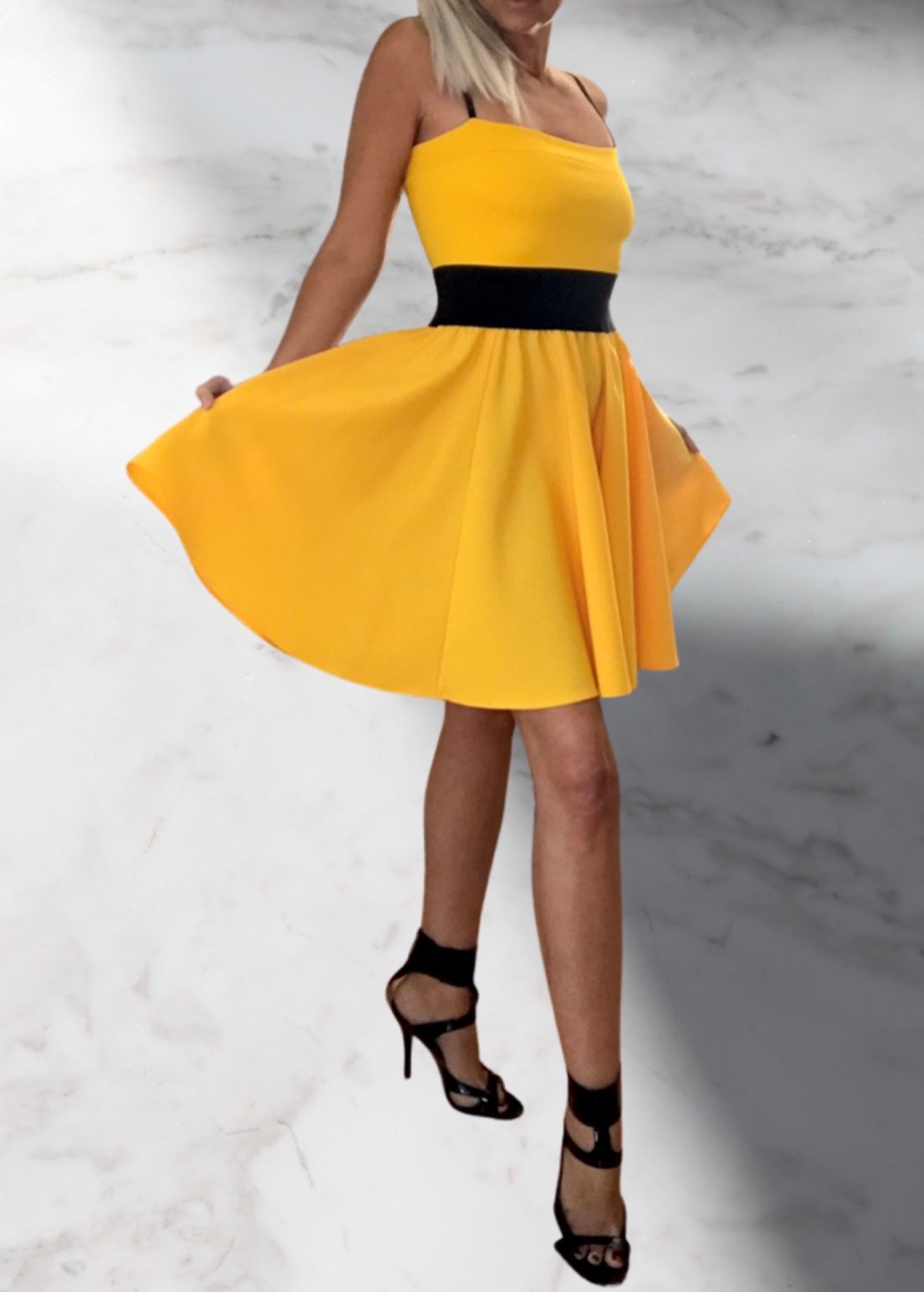 Krátké šaty BOROS SK-S-YEL01